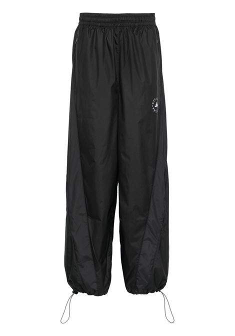 Pantaloni sportivi a gamba ampia in nero Adidas by stella mc  cartney - donna